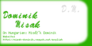 dominik misak business card